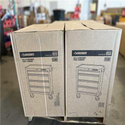 DALLAS LOCATION - Husky 26.5 in. W x 18 in. D Standard Duty 4-Drawer Rolling Tool Cabinet in Gloss Black PALLET -(3 UNITS)