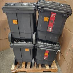 Phoenix AS-IS Husky 23 in. Black Heavy Duty Large Rolling Toolbox with Tool Tray and Keyed Lock Pallet (4-Boxes)