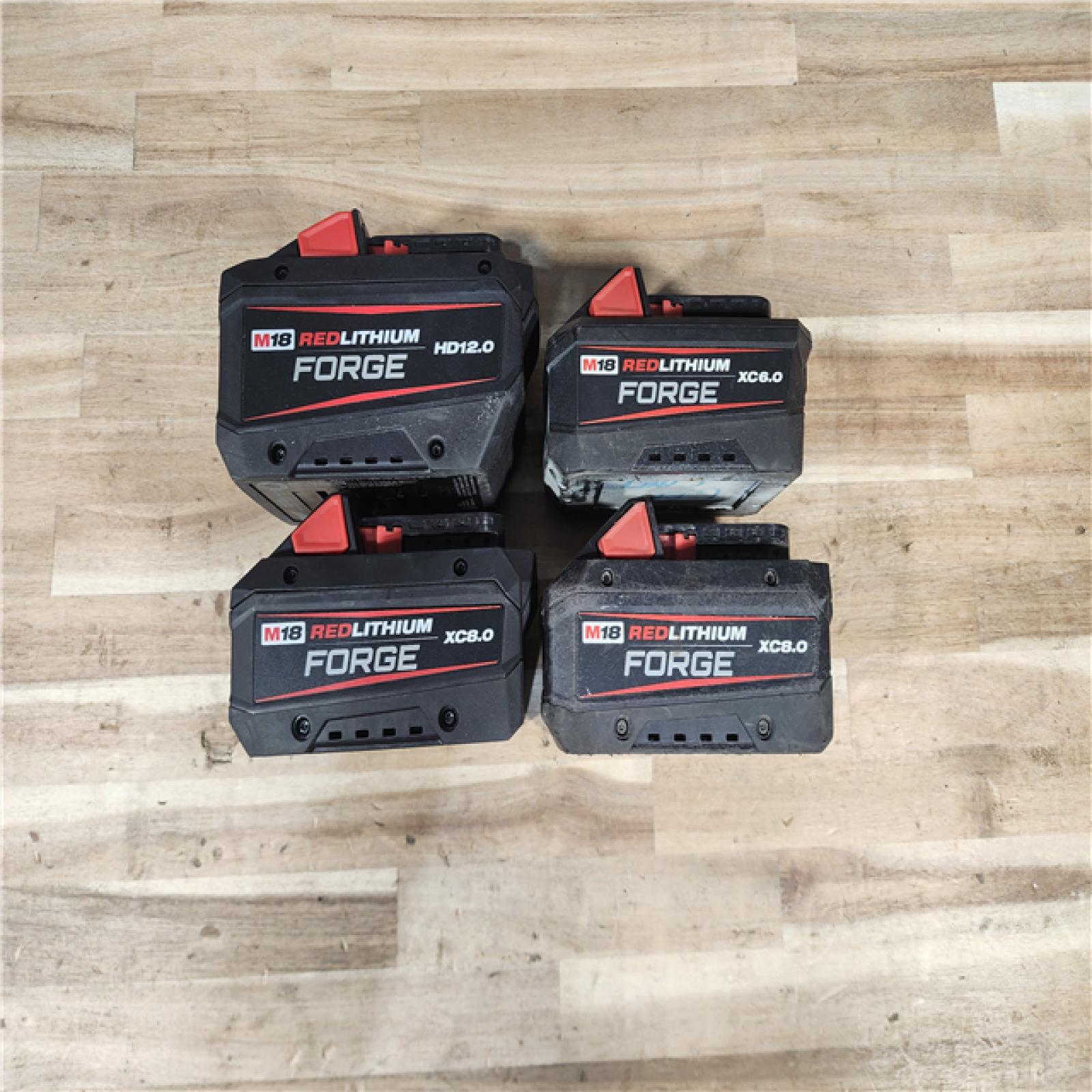 HOUSTON LOCATION - AS-IS MILWAUKEE FORGE BATTERY PACK QTY - 4
