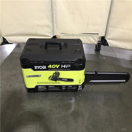 California NEW Ryobi 40V Battry Chainsaw Brushless 18 in. W/5.0 Ah Battery & Charger