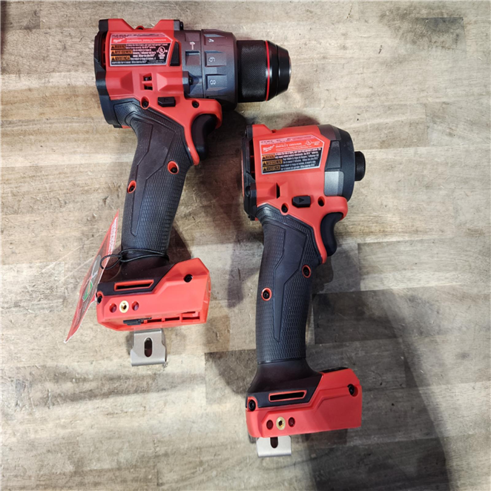 HOUSTON LOCATION - AS-IS (APPEARS LIKE NEW) Milwaukee FUEL 18V Lithium-Ion Brushless Cordless Hammer Drill and Impact Driver Combo Kit