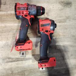 HOUSTON LOCATION - AS-IS (APPEARS LIKE NEW) Milwaukee FUEL 18V Lithium-Ion Brushless Cordless Hammer Drill and Impact Driver Combo Kit