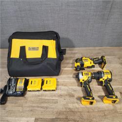 HOUSTON LOCATION - AS-IS DEWALT ATOMIC 20-Volt Lithium-Ion Cordless Brushless (3-Tool) Combo Kit