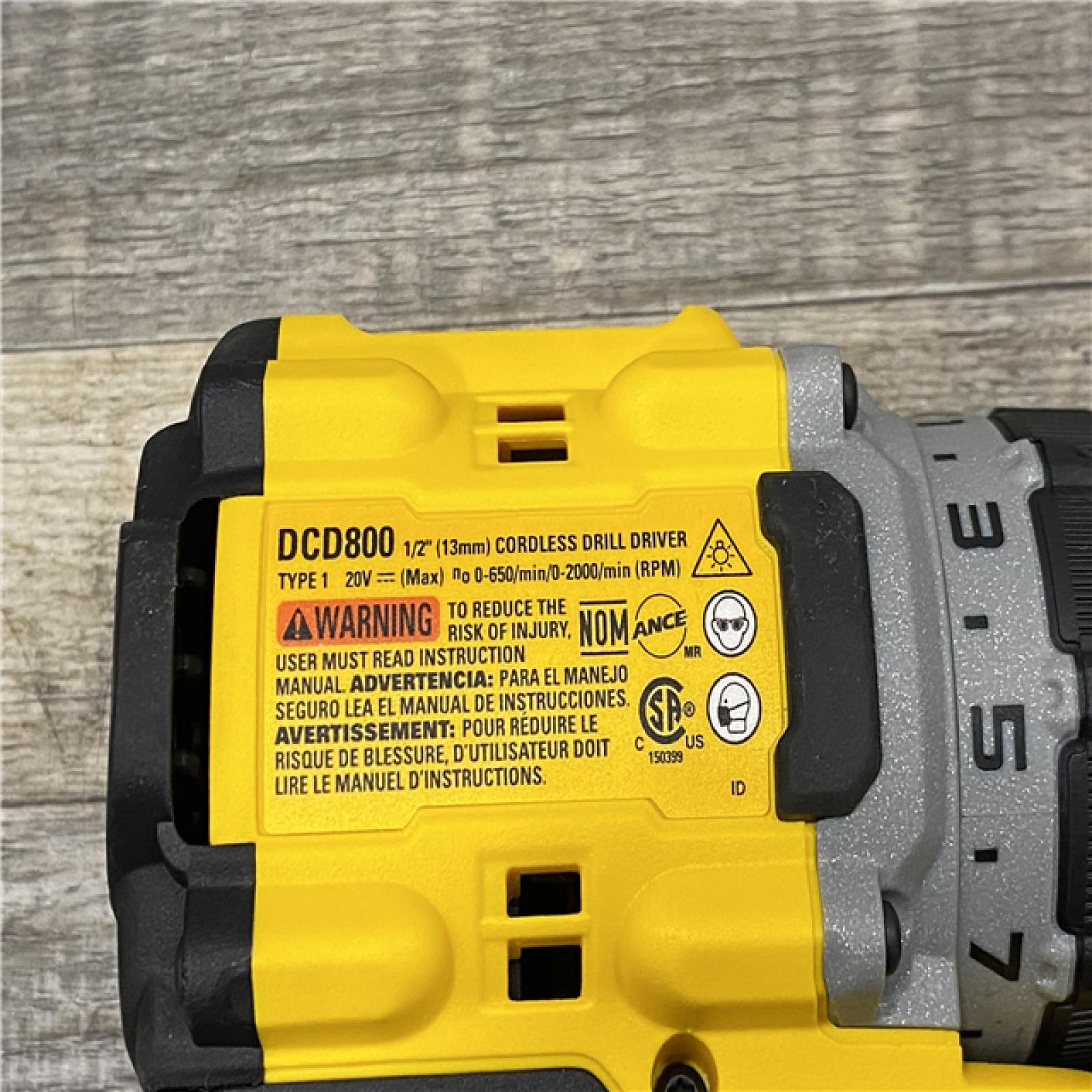 AS-IS DEWALT 20V MAX Lithium-Ion Cordless Brushless 1/2 in. Drill Driver Kit