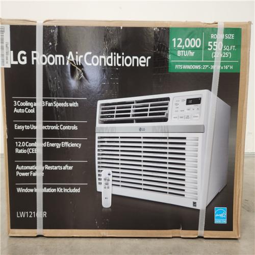Phoenix Location LG 12,000 BTU 115V Window Air Conditioner LW1216ER Cools 550 Sq. Ft. with Remote