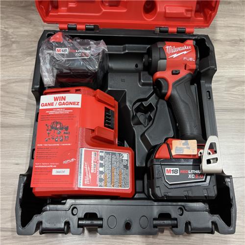 AS-IS Milwaukee FUEL 18V Lithium-Ion Brushless Cordless 1/4 in. Hex Impact Driver Kit