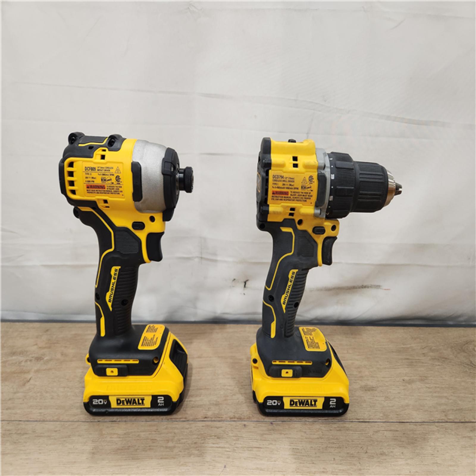 AS-IS- DEWALT ATOMIC 20-Volt MAX Lithium-Ion Cordless (2-Tool) Combo Kit