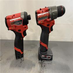 AS-IS - Milwaukee M12 FUEL 12-Volt Lithium-Ion Brushless Cordless Hammer Drill and Impact Driver Combo Kit