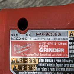 AS-IS Milwaukee 18V Lithium-Ion Brushless Cordless 4-1/2 in./5 in. Grinder w/Paddle Switch (Tool-Only)