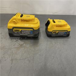 AS-IS - DeWalt 20V MAX POWERSTACK Lithium-Ion 1.7Ah and 5Ah Battery and Charger Starter Kit