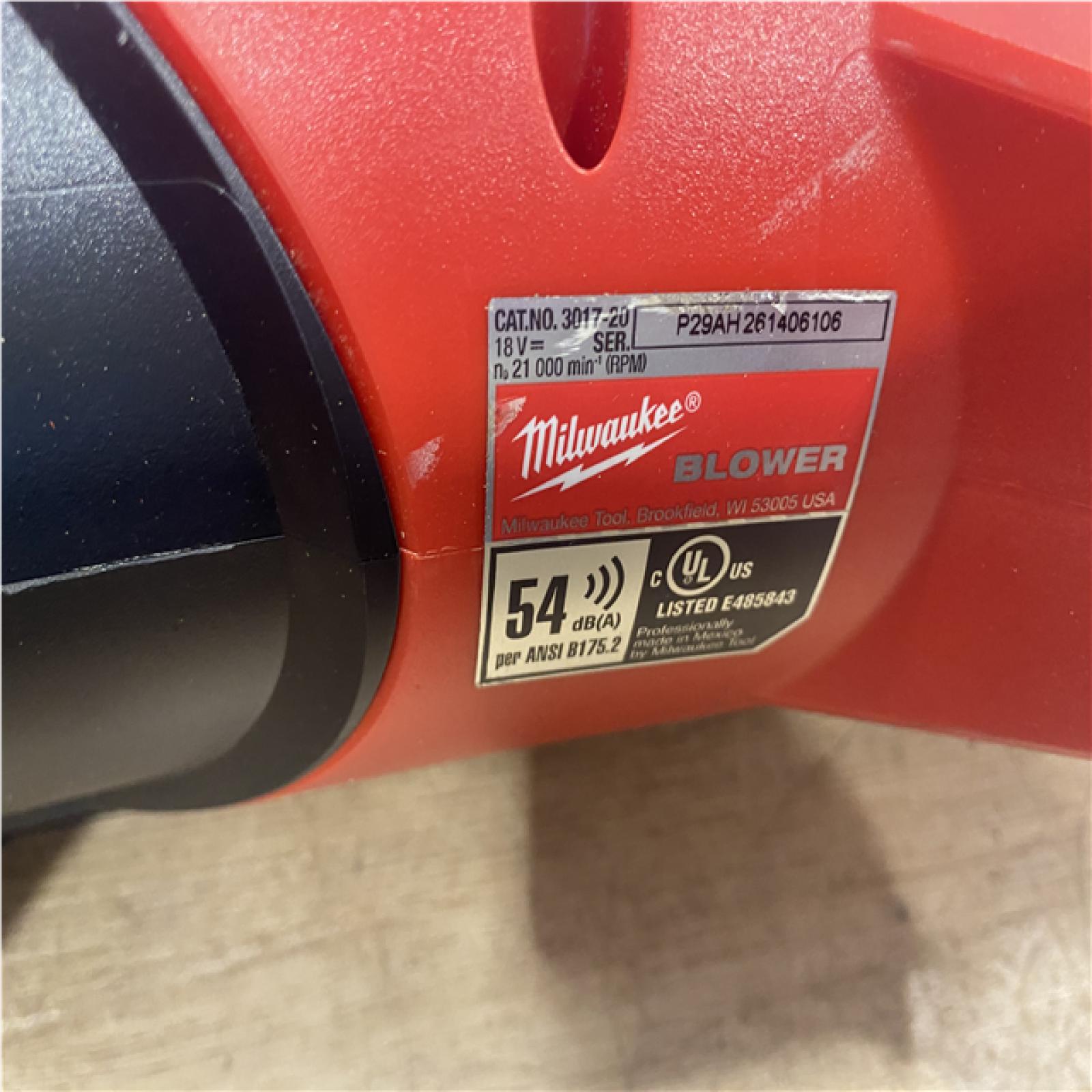 AS-IS Milwaukee FUEL 120 MPH 500 CFM 18V Lithium-Ion Brushless Cordless Handheld Blower (Tool-Only)