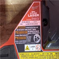 Houston Location AS-IS Milwaukee 12-Volt Lithium-Ion Cordless Green 250 ft. 3-Plane Laser Level Kit