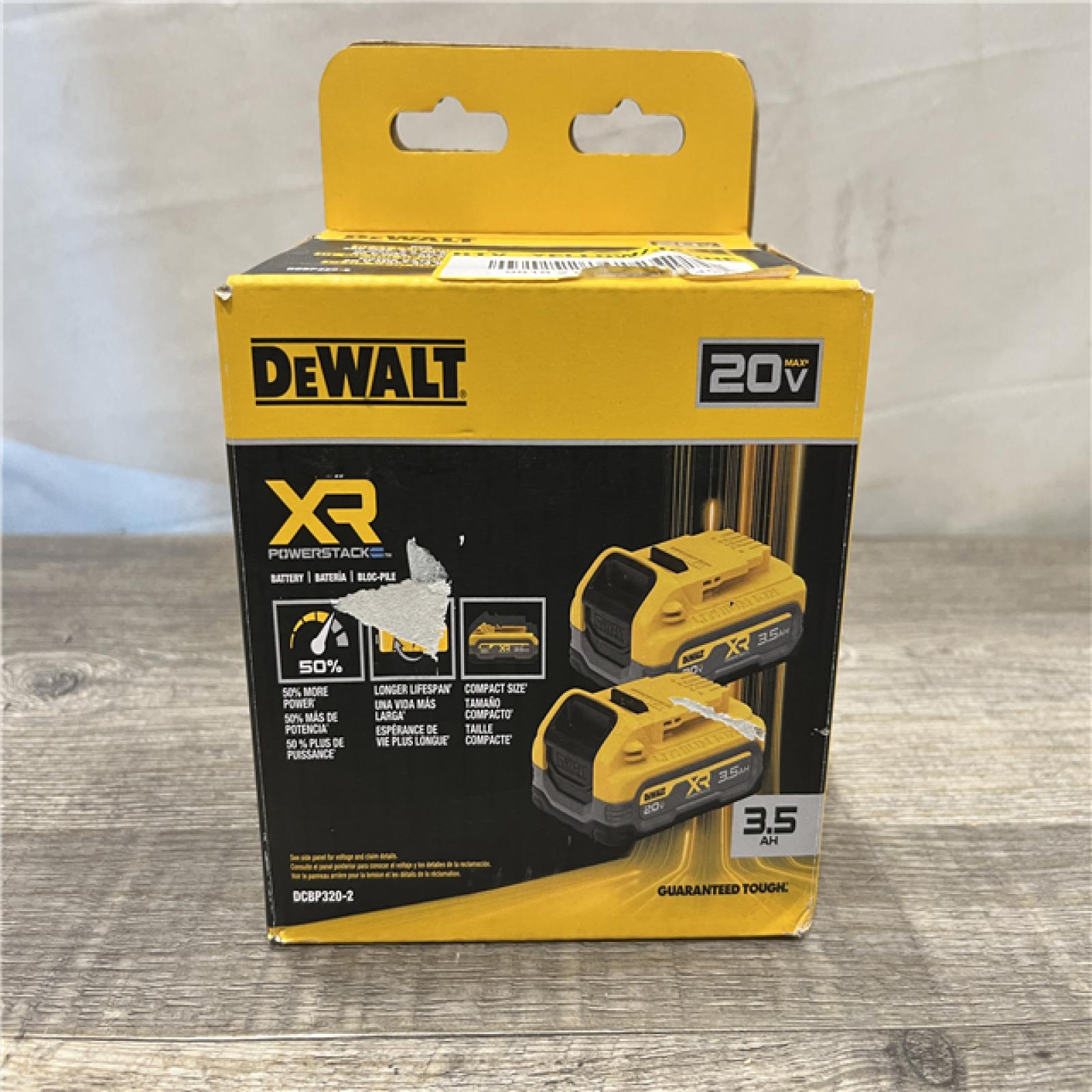 NEW - DEWALT 20V MAX XR POWERSTACK Lithium-Ion 3.5 Ah Battery (2 -Pack)