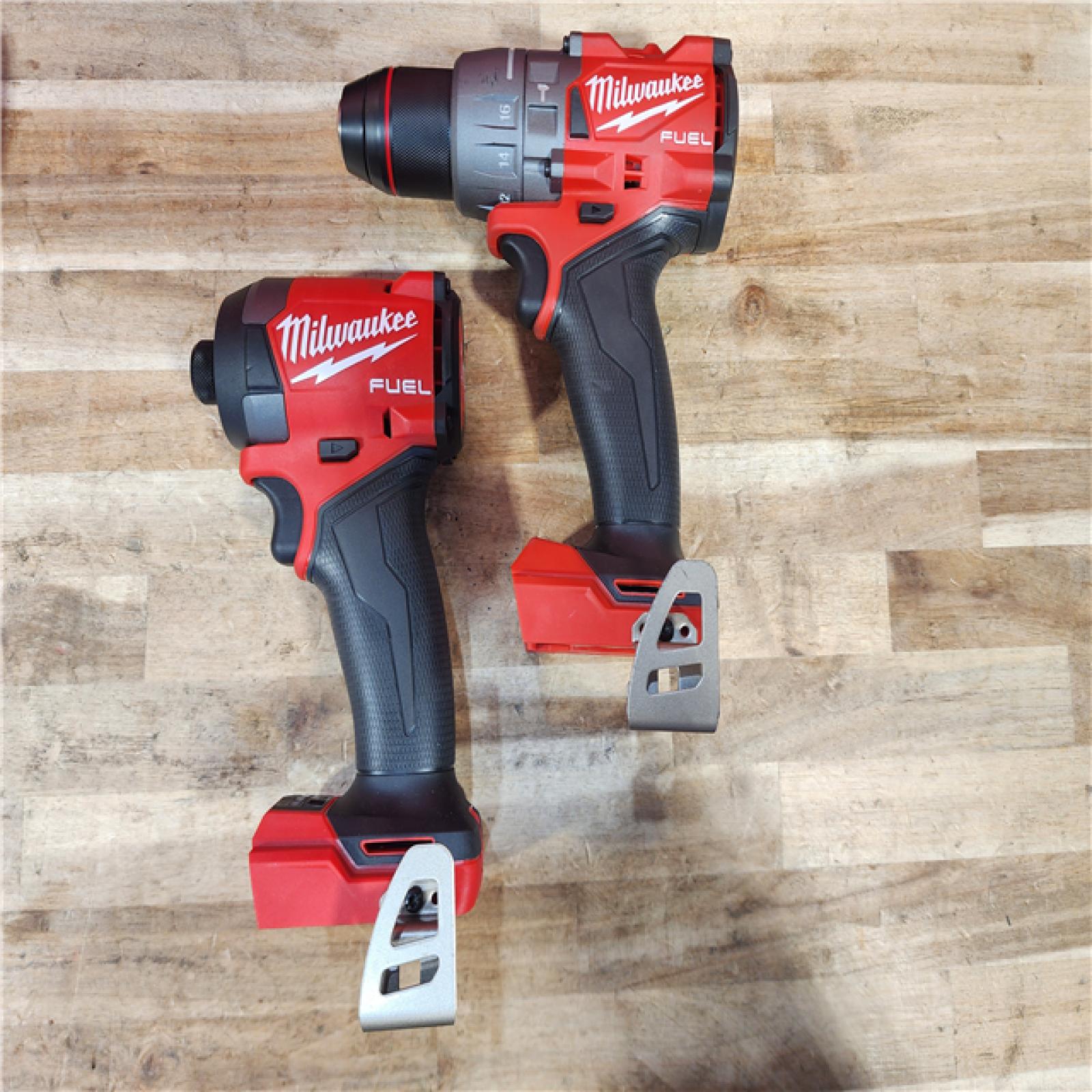 HOUSTON LOCATION - AS-IS (APPEARS LIKE NEW) Milwaukee FUEL 18V Lithium-Ion Brushless Cordless Hammer Drill and Impact Driver Combo Kit