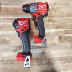 HOUSTON LOCATION - AS-IS (APPEARS LIKE NEW) Milwaukee FUEL 18V Lithium-Ion Brushless Cordless Hammer Drill and Impact Driver Combo Kit
