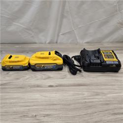 AS-IS Dewalt 20V MAX POWERSTACK Batteries and Charger Starter Kit