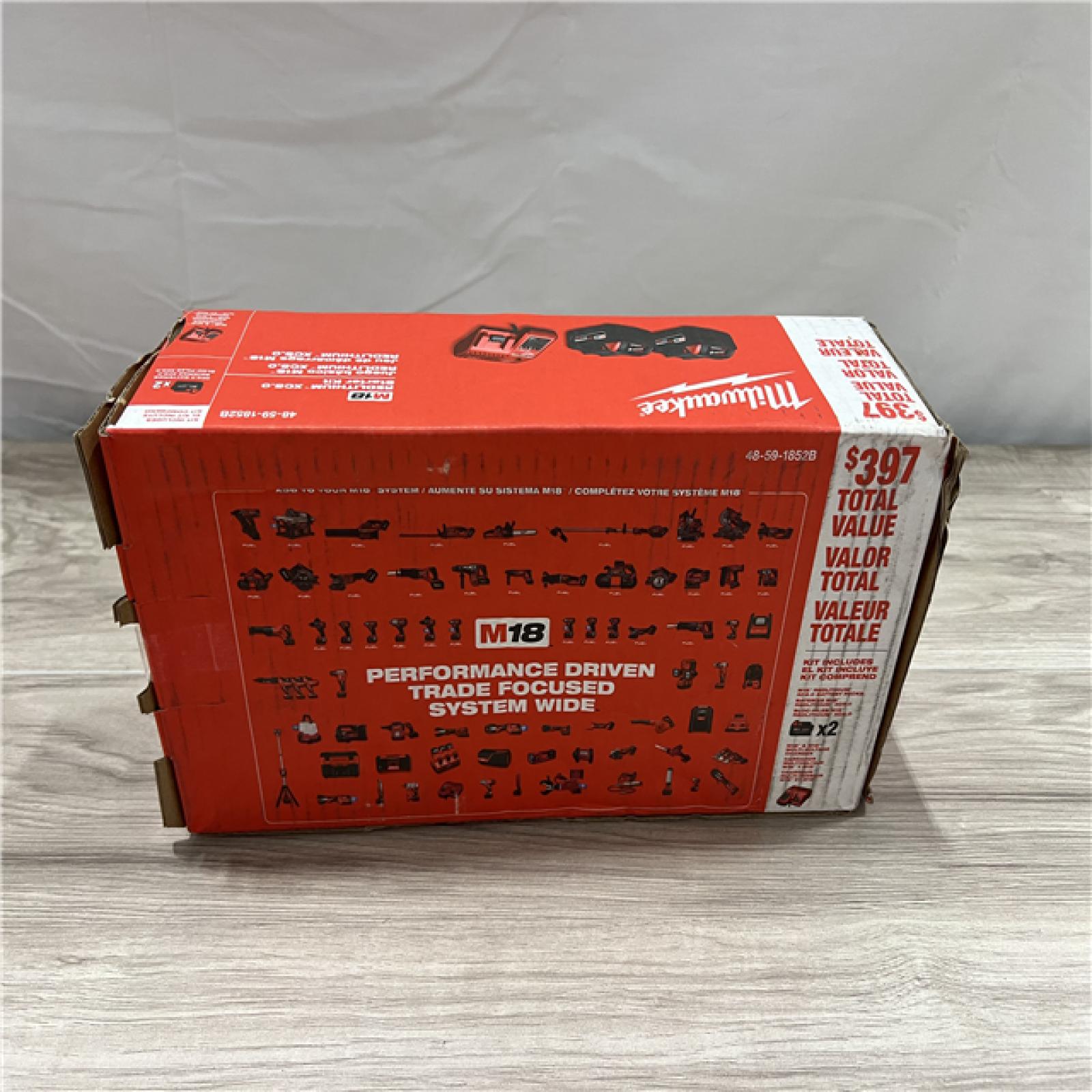 NEW Milwaukee M18 REDLITHIUM XC5.0 Battery Starter Kit â€“ (2) 5.0Ah Batteries & M18/M12 Charger  2.5X Runtime  REDLINK Intelligence  Cold Weather Perform