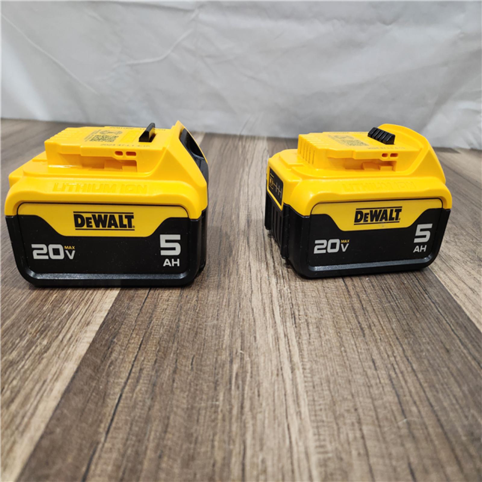AS-IS - DEWALT 20V MAX XR Premium Lithium-Ion 5.0Ah Battery Pack (2 Pack)