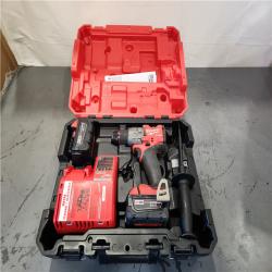AS-IS- Milwaukee FUEL 18V Lithium-Ion Brushless Cordless 1/2 in. Hammer Drill Driver Kit