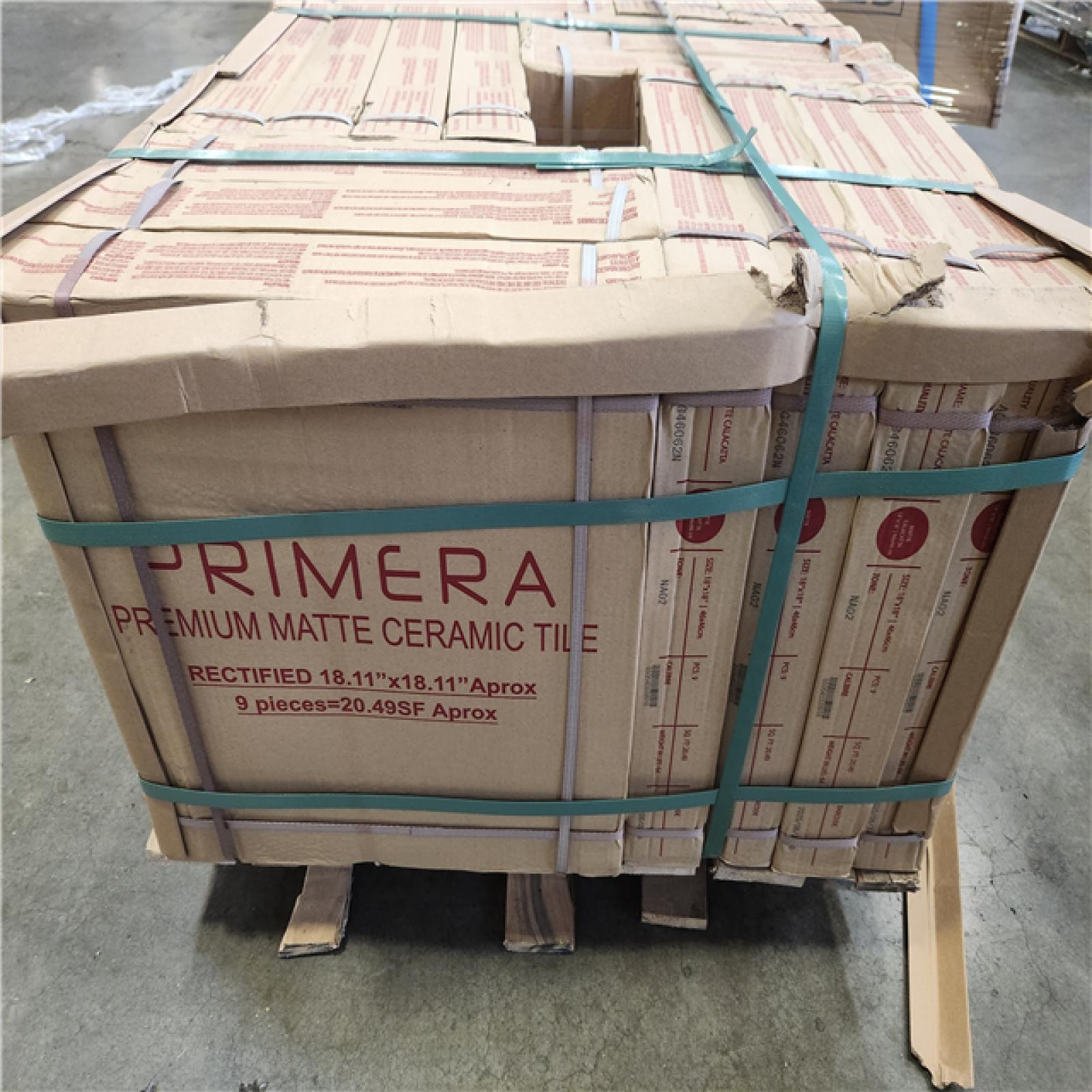 Phoenix NEW Matte Calcutta 18 in. x 18 in. Glazed Ceramic Floor and Wall Tile (491 sq. ft. (24 Case)