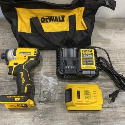 AS-IS DEWALT Atomic 20V Max Lithium-Ion Brushless Cordless Compact 1/4 in. Impact Driver Kit