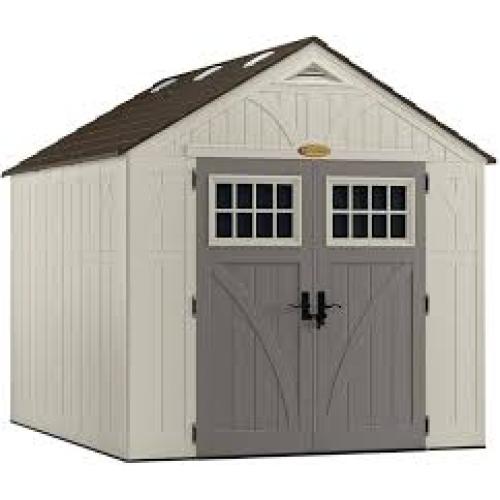 Phoenix Location NEW Suncast Tremont 8 ft. 4-1/2 in. x 10 ft. 2-1/4 in. Plastic Storage Shed