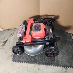 HOUSTON LOCATION - AS-IS M18 FUEL Brushless Cordless 21 in. Walk Behind Dual Battery Self-Propelled Mower W/ Rapid Charger