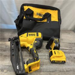 AS-IS DEWALT 20V MAX XR 16-Gauge Electric Cordless Angled Finishing Nailer Kit