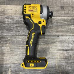 AS-IS EWALT Atomic 20V Max Lithium-Ion Brushless Cordless Compact 1/4 in. Impact Driver Kit