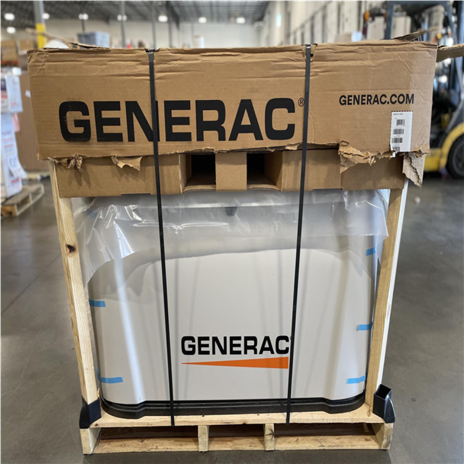 DALLAS LOCATION- AS-IS GENERAC 28kW Generator W/ 200 Amp Transfer Switch  Mobile Monitoring Thermostat