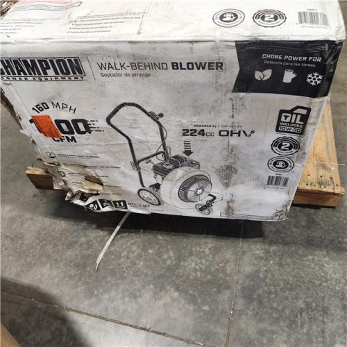 Dallas Location - As-Is Champion Power Equipment 160 MPH 1300 CFM 224 cc Gas Leaf Blower-appear Like New Condition