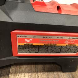 AS-IS Milwaukee 18-Volt 1/4 HP Lithium-Ion Cordless Transfer Pump (Tool Only)