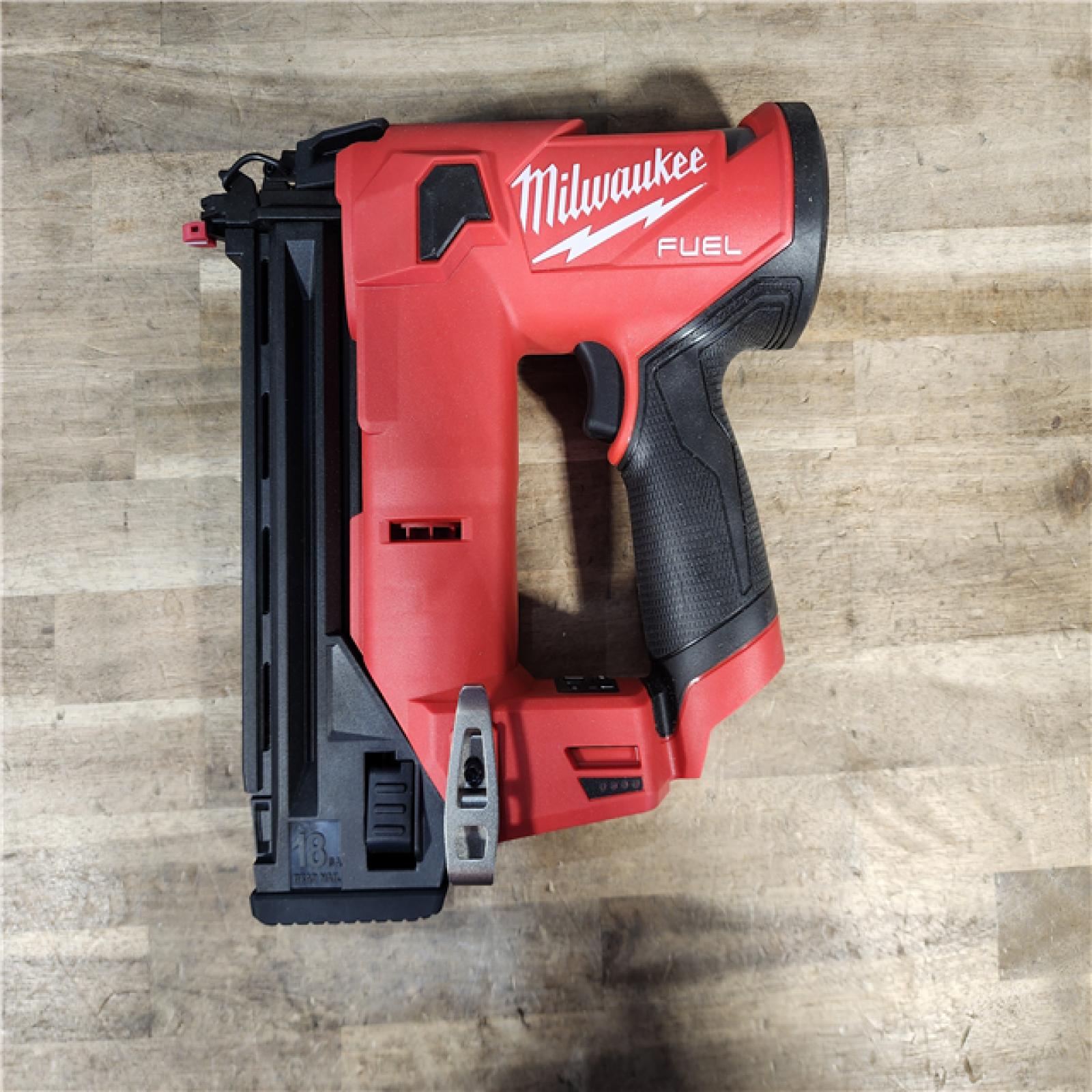 HOUSTON LOCATION - AS-IS (2) M12 FUEL 12-Volt Lithium-Ion Brushless Cordless 18-Guage Compact Brad Nailer (Tool Only)