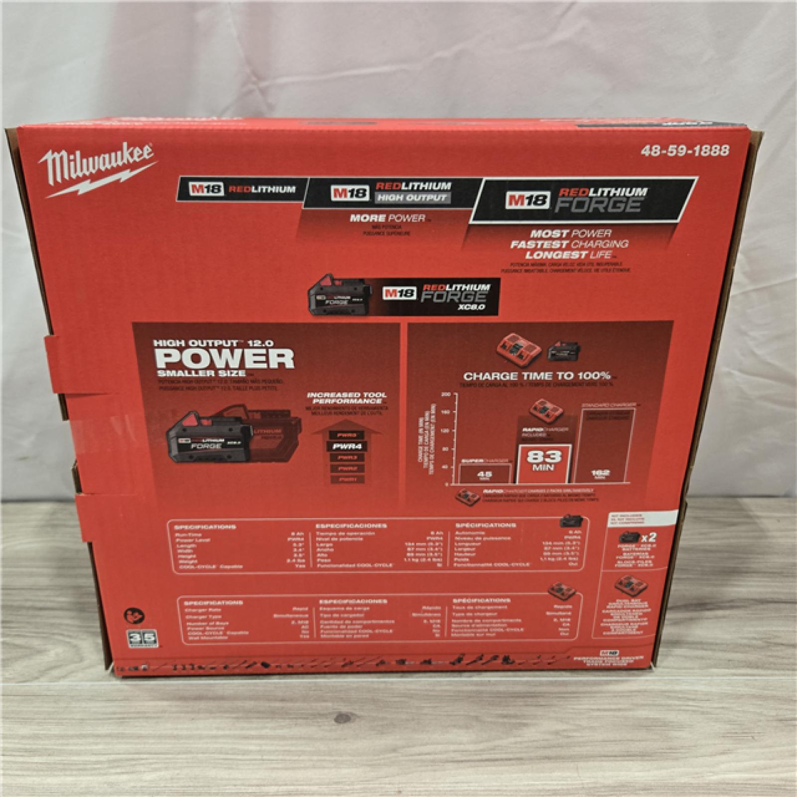 NEW! -  M18 18-Volt Lithium-Ion REDLITHIUM FORGE Starter Kit
