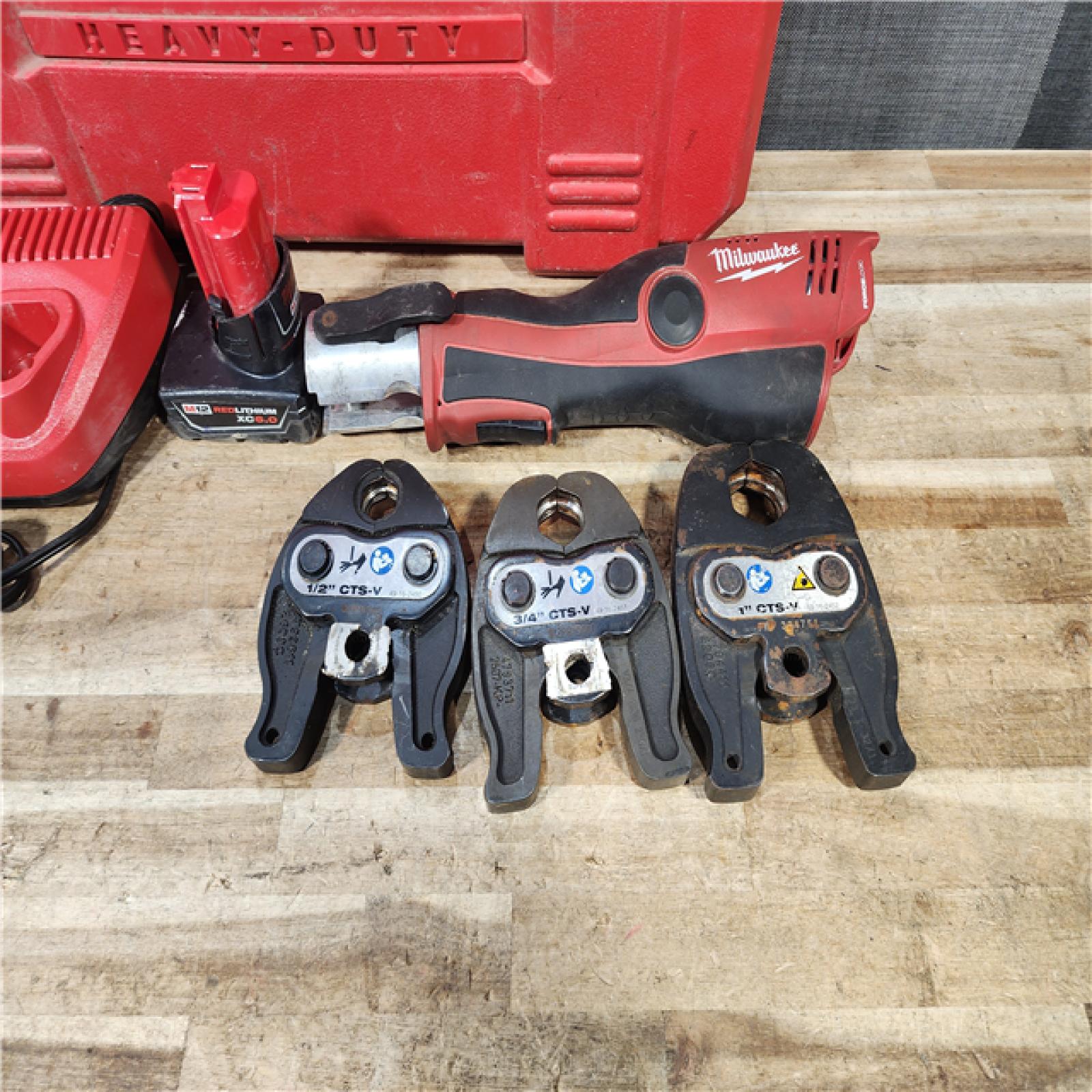 HOUSTON LOCATION - AS - IS Milwaukee 12-Volt Lithium-Ion Force Logic Cordless Press Tool Kit