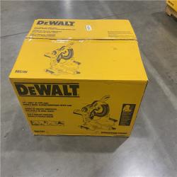 As-Is- DEWALT 15 Amp Corded 12 in. Double Bevel Sliding Compound Miter Saw