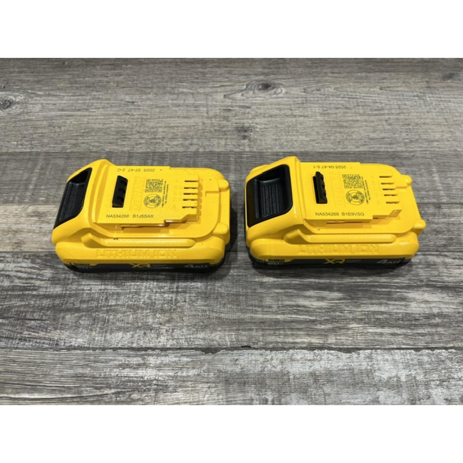 AS-IS DEWALT 20V MAX XR Lithium-Ion 4.0 Ah Battery Packs (2-Pack)