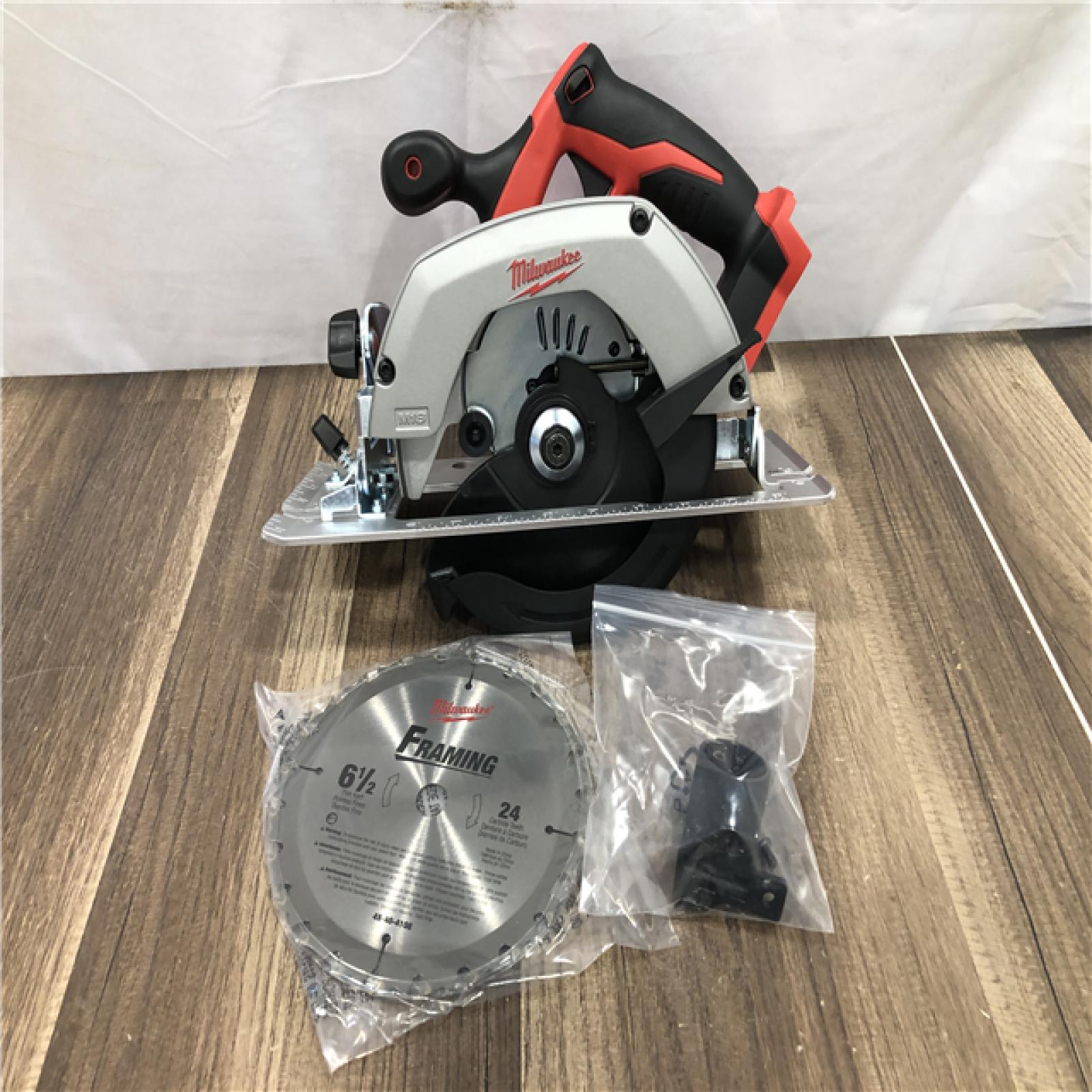 AS-IS Milwaukee 18V Lithium-Ion Cordless 6-1/2 in. Circular Saw (Tool-Only)