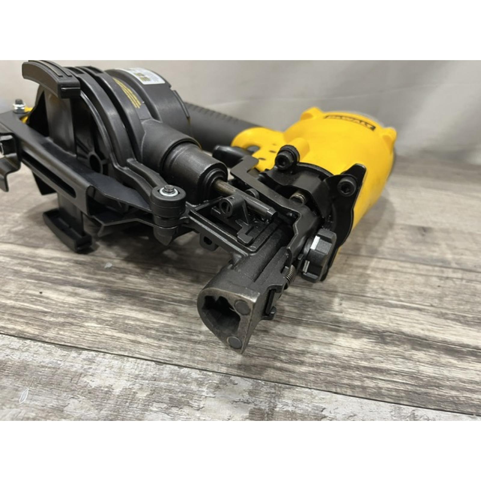 AS-IS DEWALT 1-3/4 in. 15 Degree Pneumatic Coil Roofing Nailer
