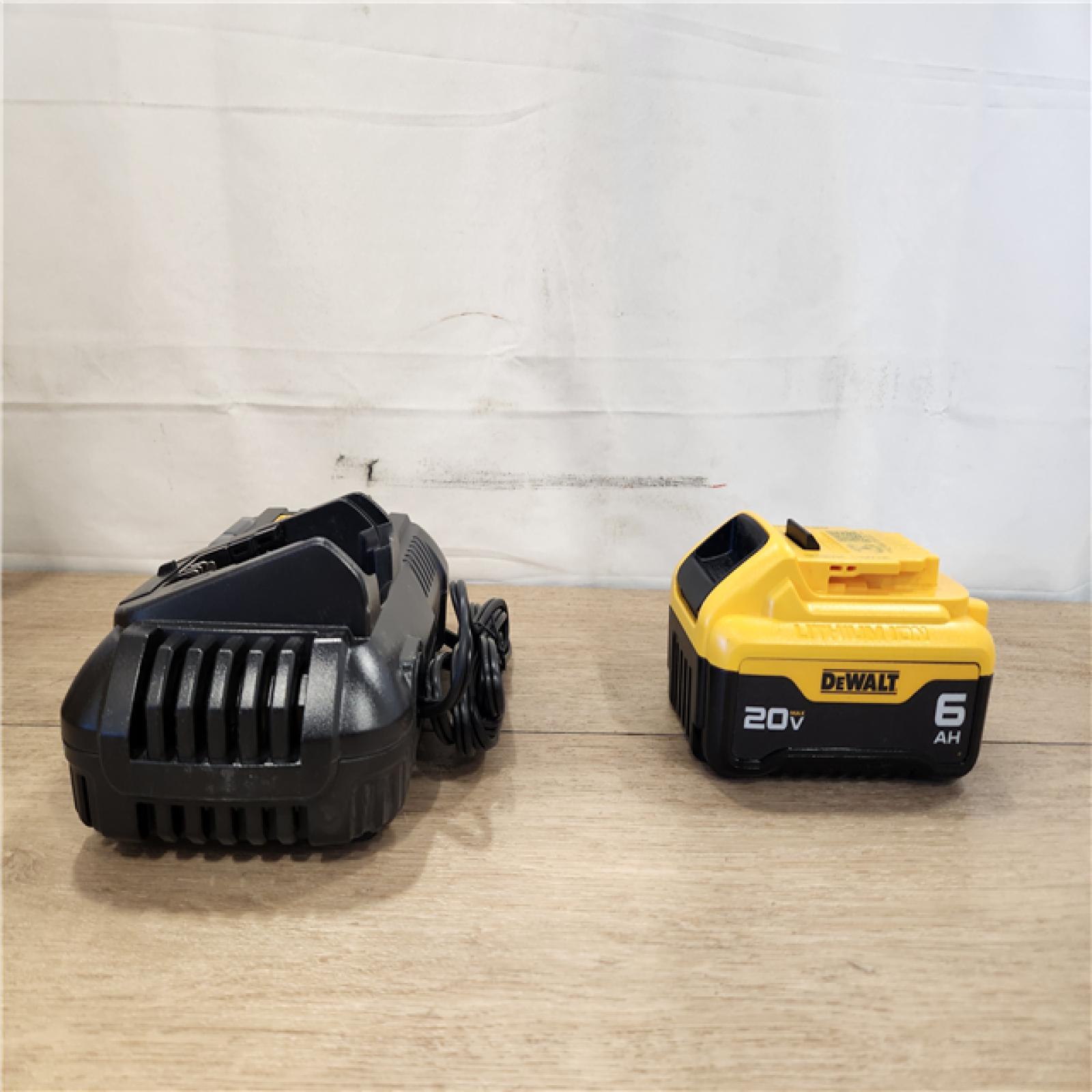 AS-IS- DEWALT 20V MAX Lithium-Ion 6.0 Ah Battery and Charger