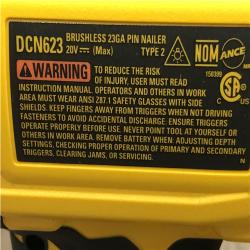 AS-IS DEWALT ATOMIC 20V MAX Lithium Ion Cordless 23 Gauge Pin Nailer (Tool Only)
