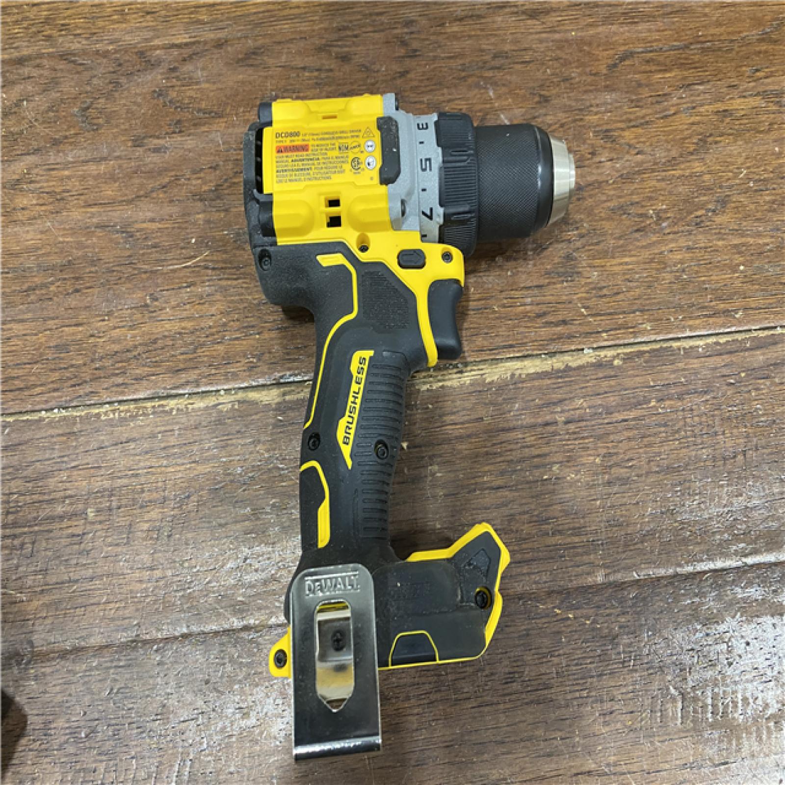 AS-IS DEWALT 20V MAX XR Cordless Drill/Driver, ATOMIC Impact Driver 2 Tool Combo Kit, (2) 2.0Ah Batteries, Charger, and Bag