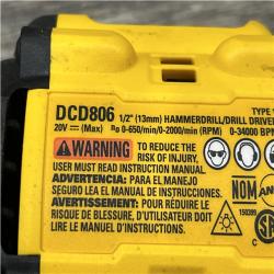 AS-IS DEWALT 20V XR Brushless Cordless 1/2 in. Hammer Drill (Tool-Only)