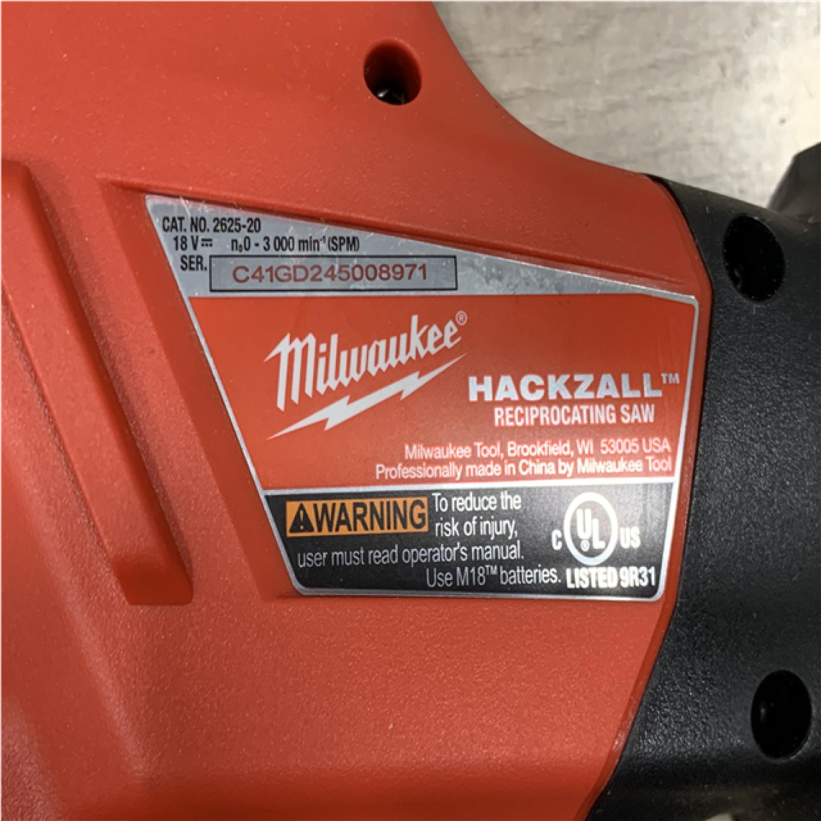 AS-IS Milwaukee 18V Lithium-Ion Cordless HACKZALL Reciprocating Saw (Tool-Only)