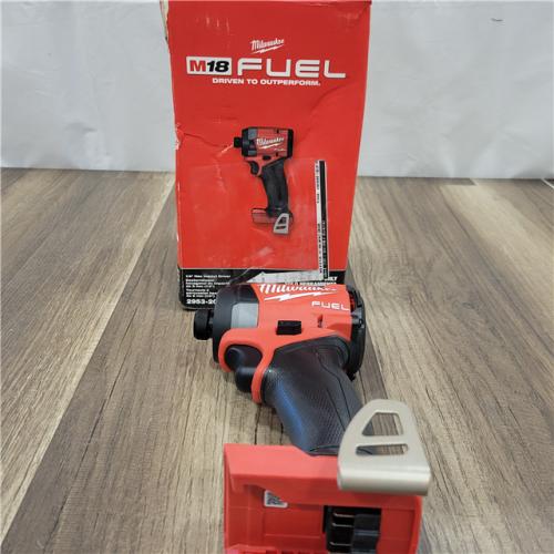 AS-IS  Milwaukee 2953-20 18V Lithium-Ion Brushless Cordless 1/4   Hex Impact Driver Bare Tool  Red