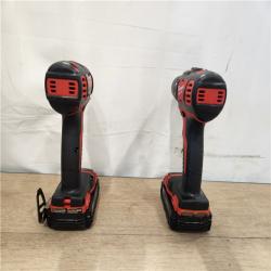 AS-IS- Milwaukee M18 Brushed Cordless (2-Tool) Drill/Driver and Impact Driver Kit