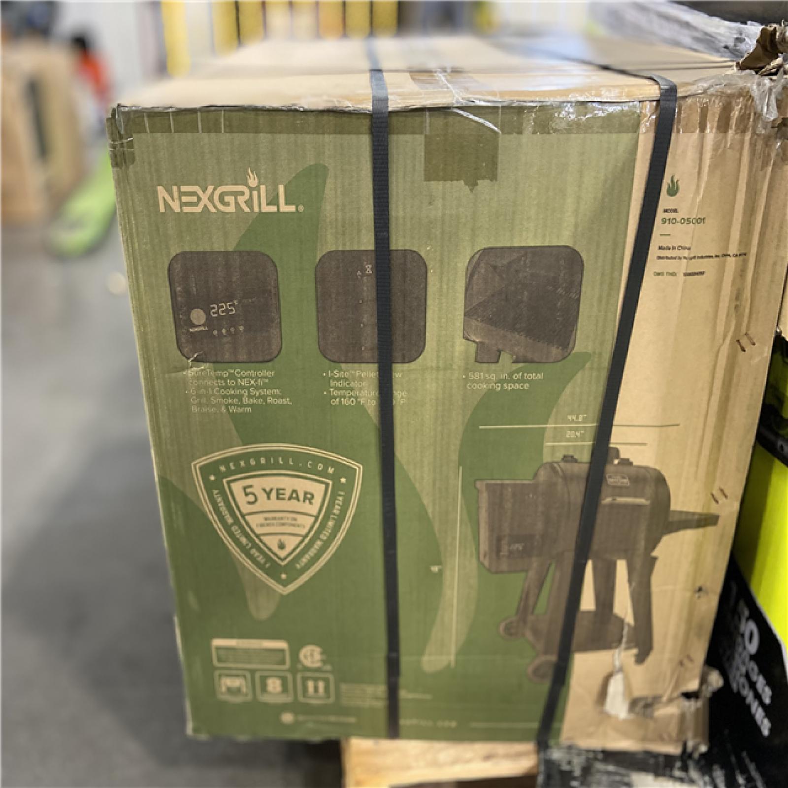 DALLAS LOCATION - Nexgrill Oakford 580 Wifi Pellet Grill Smoker in Black
