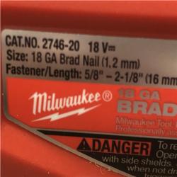 AS-IS  Milwaukee FUEL 18-Volt Lithium-Ion Brushless Cordless Gen II 18-Gauge Brad Nailer (Tool-Only)