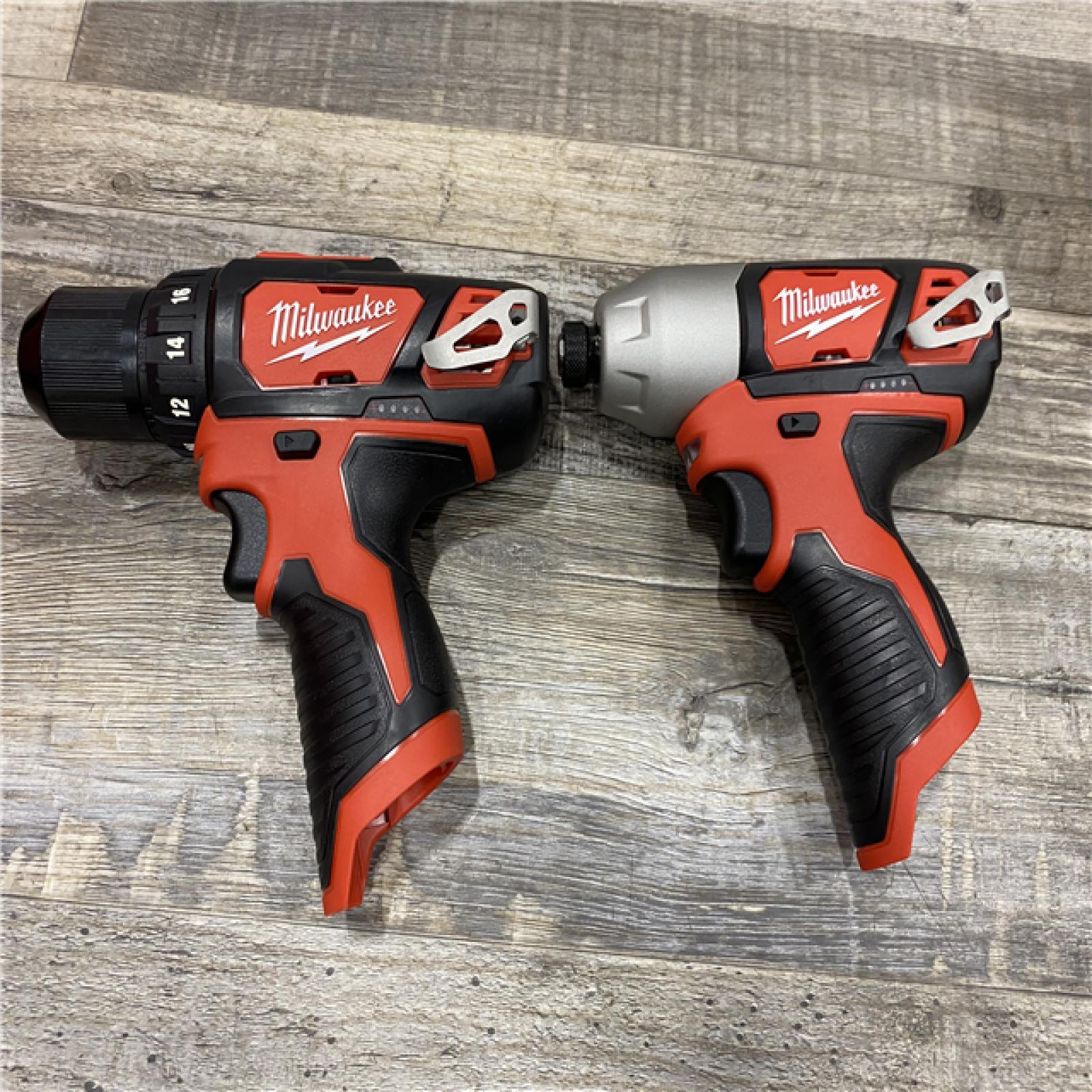 AS-IS Milwaukee 12V Lithium-Ion Cordless Drill Driver/Impact Driver Combo Kit