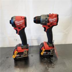 AS-IS- Milwaukee FUEL 18V Lithium-Ion Brushless Cordless Hammer Drill and Impact Driver Combo Kit